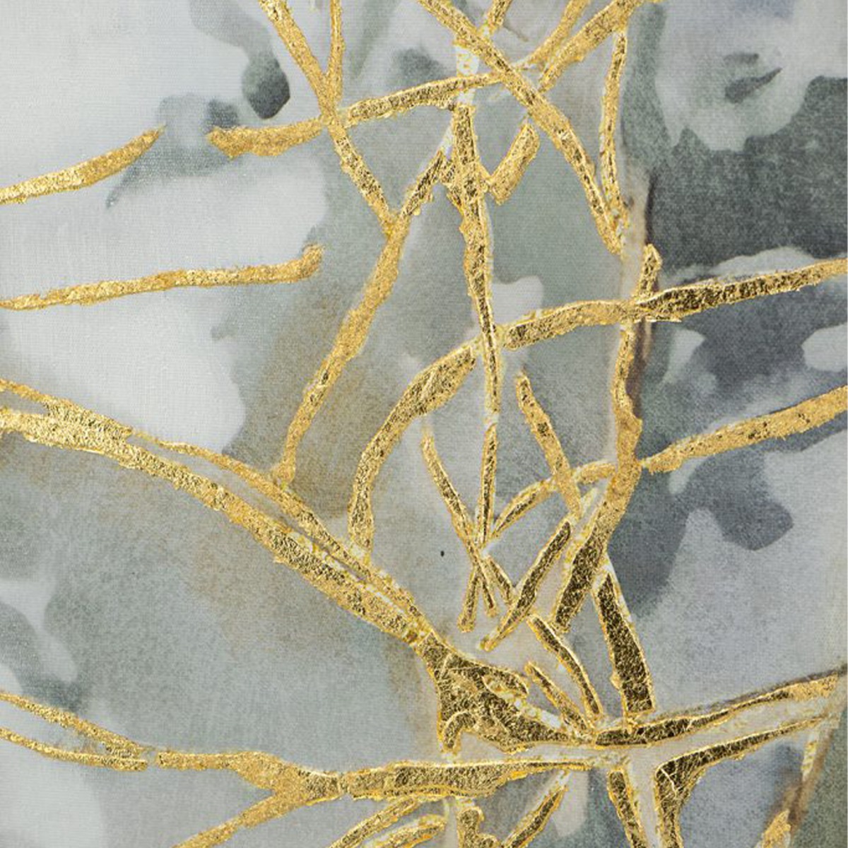 Artekko Canvasia Πολύχρωμος Πίνακας σε Καμβά με Χρυσή Κορνίζα (80x3.6x120)cm