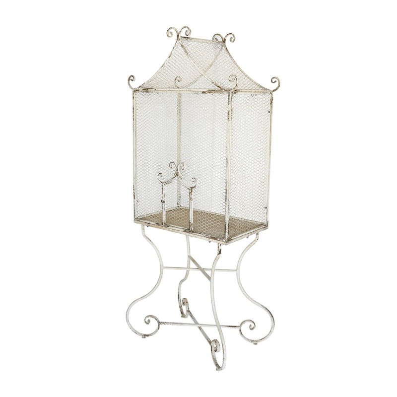 Artekko Vector Μεταλλικό Κλουβί σε Λευκή Πατίνα (70x38x170)cm