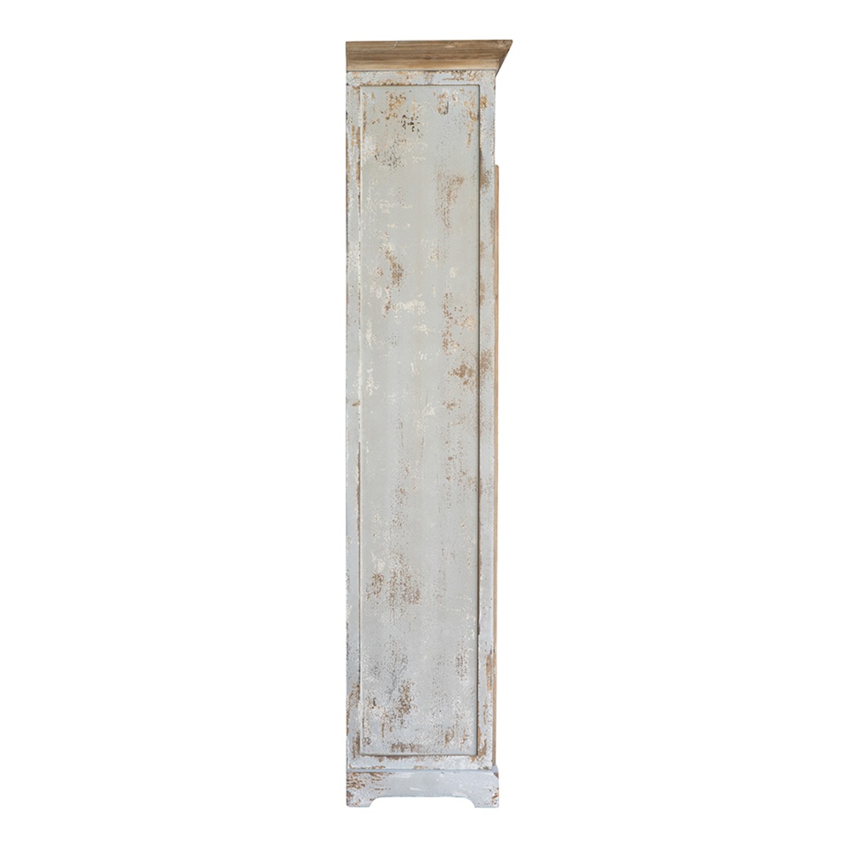 Artekko Alcott Βιβλιοθήκη από Ξύλο Ελάτης σε Λευκή Πατίνα (120x45x210)cm