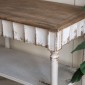 Artekko Alcott Κονσόλα από Ξύλο Ελάτης σε Λευκή Πατίνα (160x50x90)cm