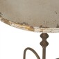 Artekko Alcott Ξύλινο Βοηθητικό Τραπέζι σε Λευκή Πατίνα με Μεταλλική Βάση (60x60x70)cm