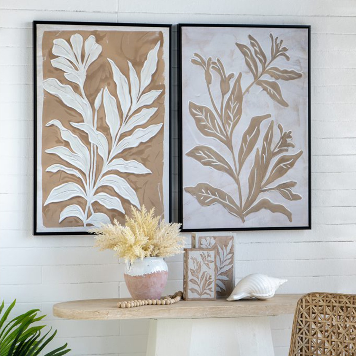 Artekko Book Μπεζ Διακοσμητικά Βιβλία MDF με Αποθηκευτικό Χώρο 2pcs