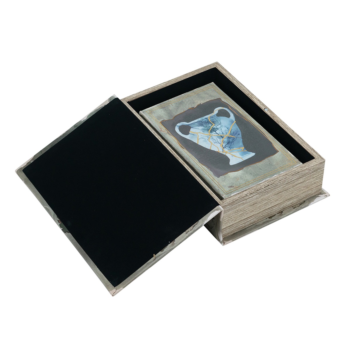 Artekko Book Πολύχρωμα Διακοσμητικά Βιβλία MDF με Αποθηκευτικό Χώρο 2pcs