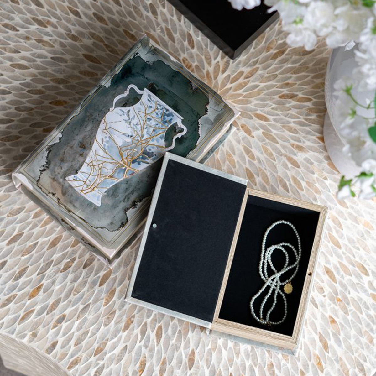 Artekko Book Πολύχρωμα Διακοσμητικά Βιβλία MDF με Αποθηκευτικό Χώρο 2pcs