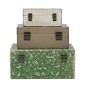 Artekko Box Πολύχρωμα MDF Διακοσμητικά Κουτιά Κοσμηματοθήκες (19x31x14)cm 3pcs