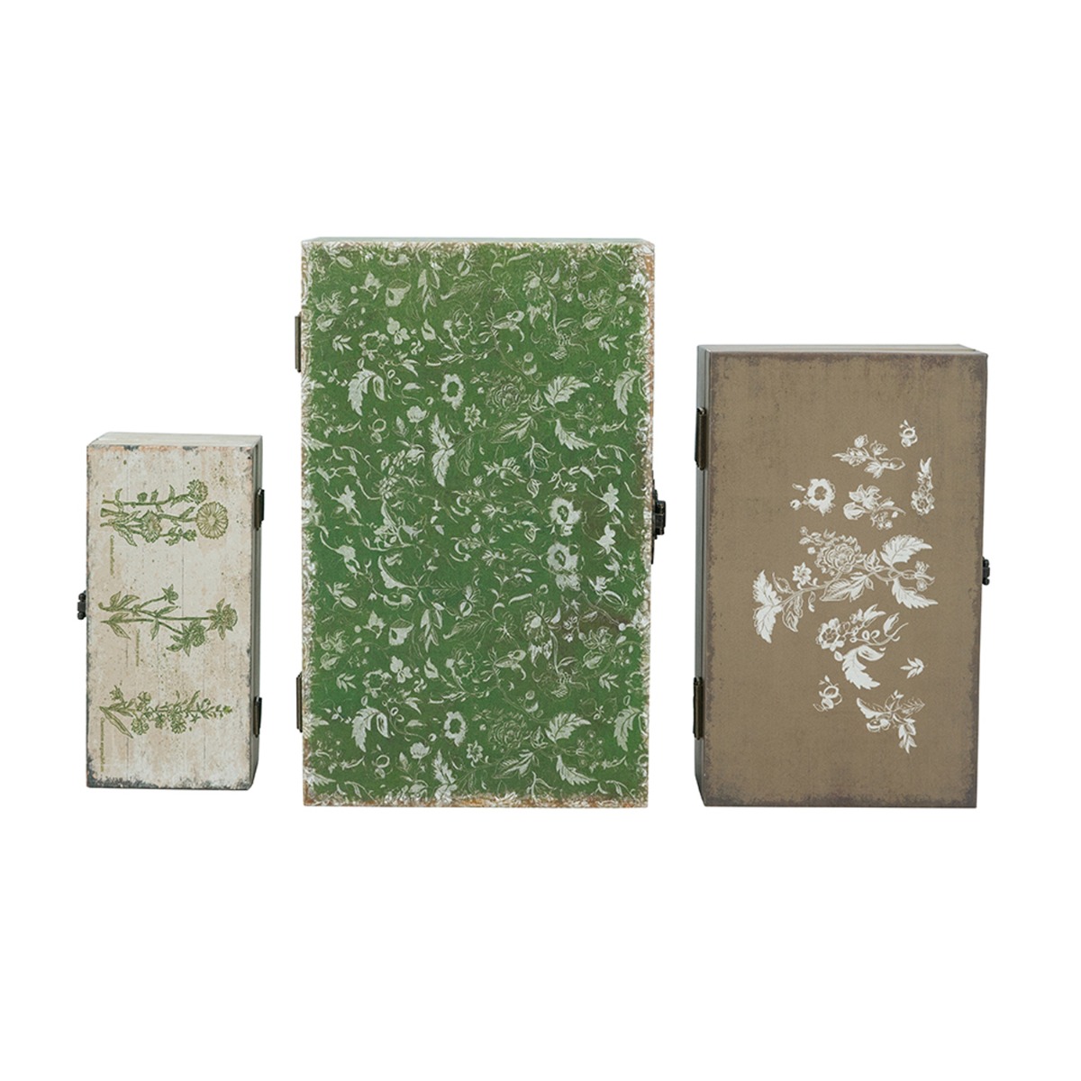 Artekko Box Πολύχρωμα MDF Διακοσμητικά Κουτιά Κοσμηματοθήκες (19x31x14)cm 3pcs