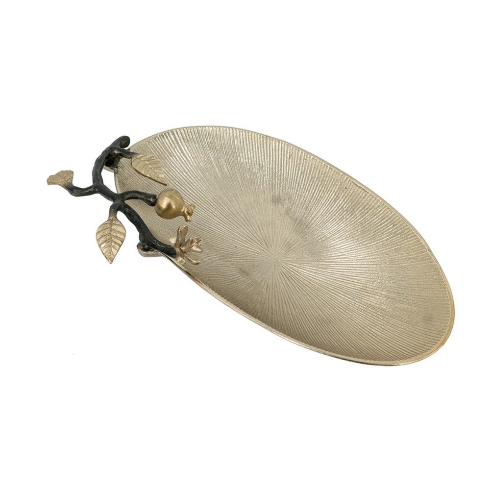Artekko Noble Χρυσή Μεταλλική Πιατέλα (43.2x26.7x7.6)cm