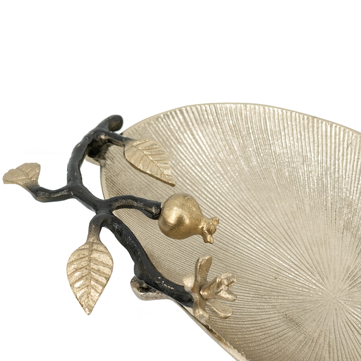 Artekko Noble Χρυσή Μεταλλική Πιατέλα (43.2x26.7x7.6)cm