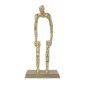 Artekko Figurine Χρυσό Μεταλλικό Επιτραπέζιο Διακοσμητικό Γλυπτό με Φιγούρα (20x13x42)cm