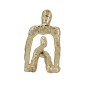 Artekko Figurine Χρυσό Μεταλλικό Επιτραπέζιο Διακοσμητικό Γλυπτό με Φιγούρα (21x12x22)cm