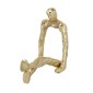 Artekko Figurine Χρυσό Μεταλλικό Επιτραπέζιο Διακοσμητικό Γλυπτό με Φιγούρα (21x12x22)cm