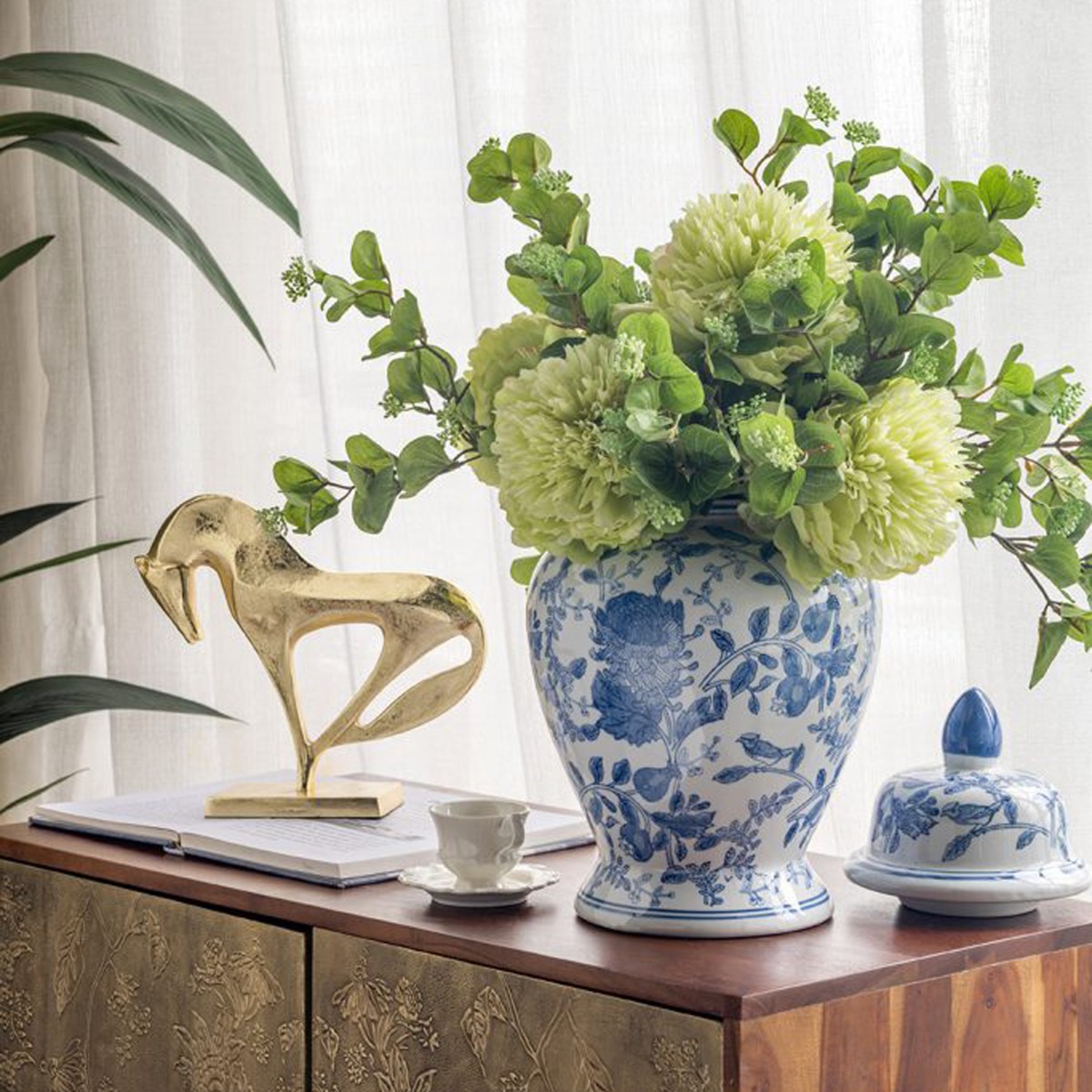 Artekko Animal Χρυσό Μεταλλικό Διακοσμητικό με Άλογο (31x8.5x26)cm