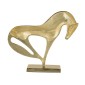 Artekko Animal Χρυσό Μεταλλικό Διακοσμητικό με Άλογο (31x8.5x26)cm