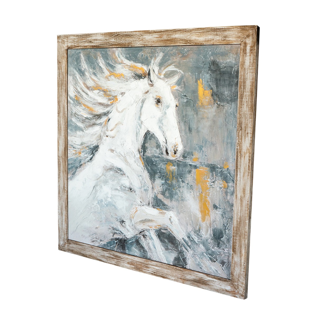 Artekko Canvasia Πολύχρωμος Πίνακας σε Καμβά με Ξύλινη Κορνίζα (120x3x120)cm