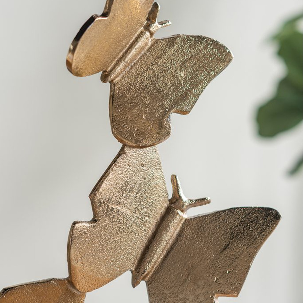 Artekko Noble Χρυσό Μεταλλικό Διακοσμητικό με Πεταλούδες (25x7.5x40)cm