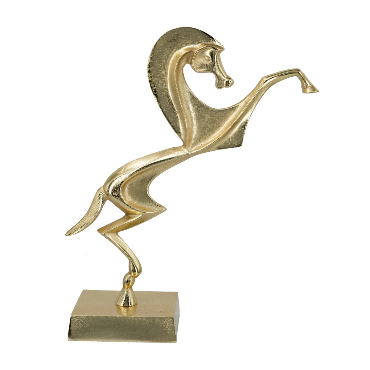 Artekko Animal Χρυσό Μεταλλικό Διακοσμητικό με Άλογο (38x15x45)cm