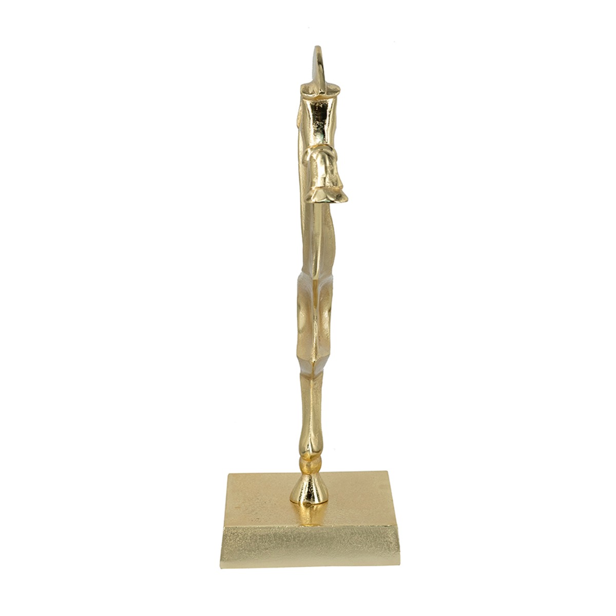 Artekko Animal Χρυσό Μεταλλικό Διακοσμητικό με Άλογο (38x15x45)cm