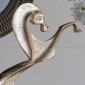Artekko Animal Χρυσό Μεταλλικό Διακοσμητικό με Άλογο (38x15x45)cm