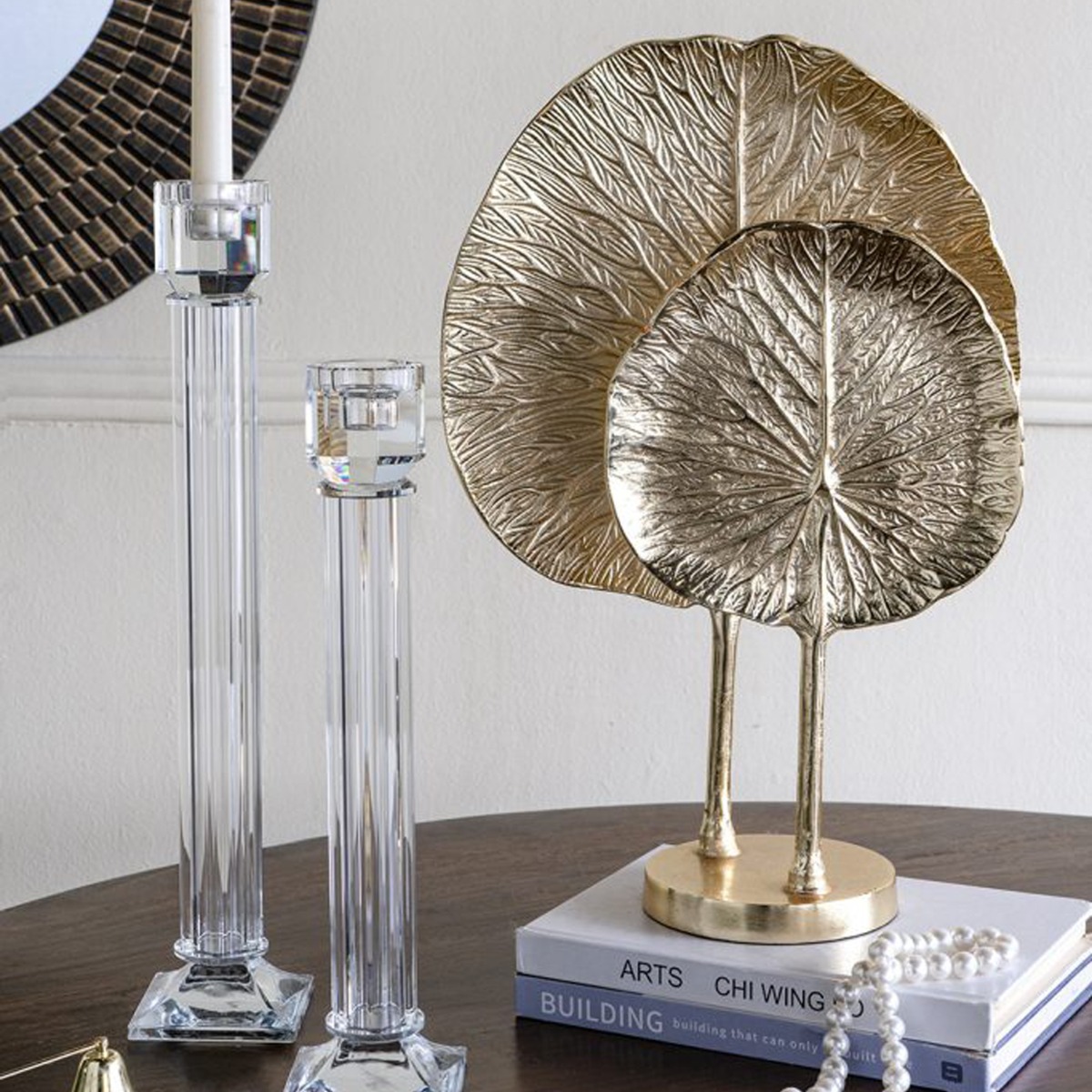 Artekko Noble Χρυσό Μεταλλικό Διακοσμητικό (33x14x48)cm