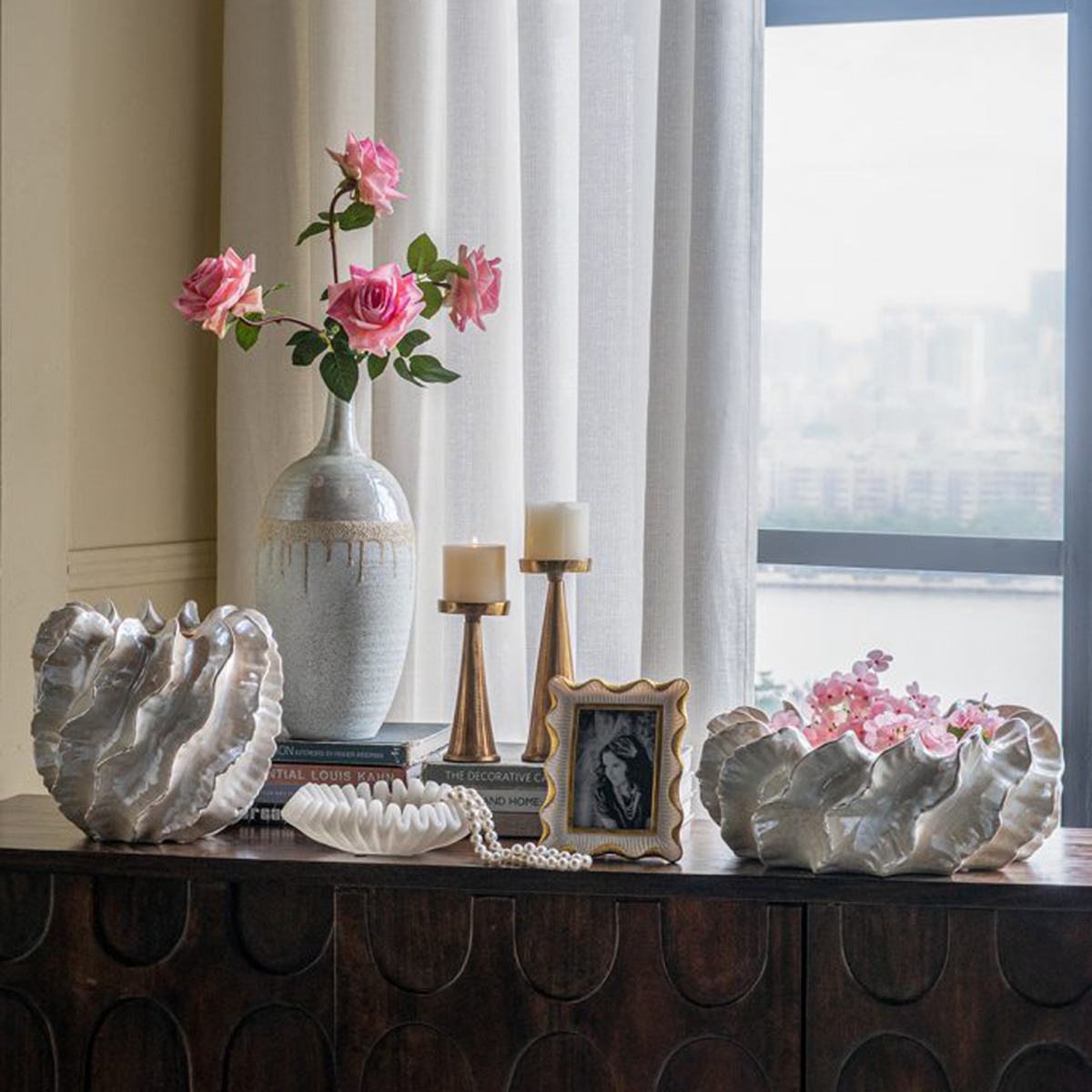 Artekko Noble Χρυσό Μεταλλικό Κηροπήγιο (8.3x8.3x24.3)cm