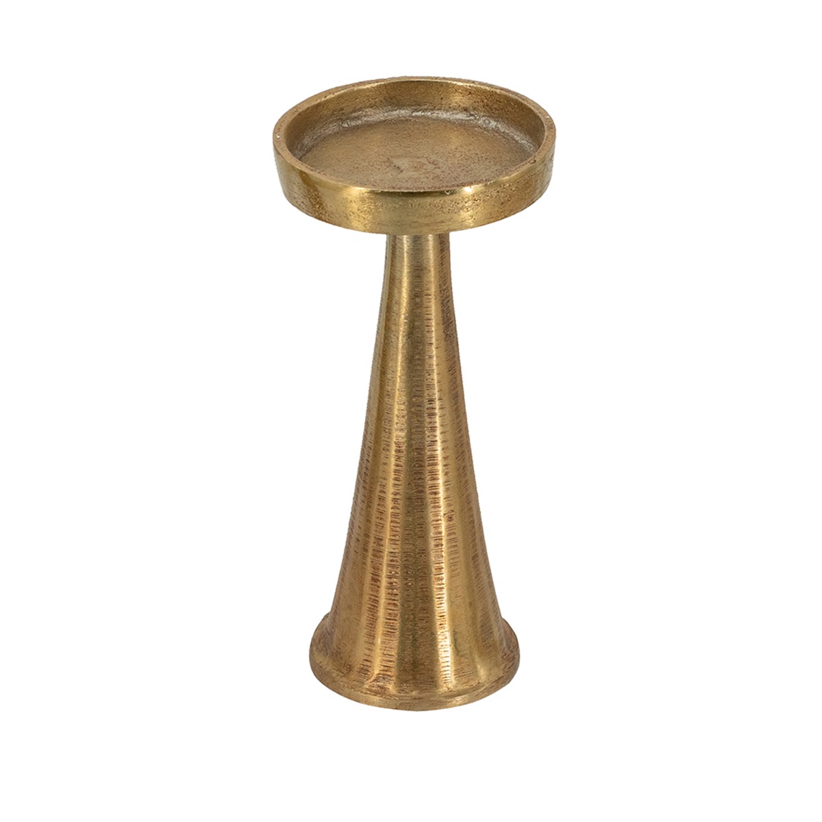 Artekko Noble Χρυσό Μεταλλικό Κηροπήγιο (8.3x8.3x18.5)cm