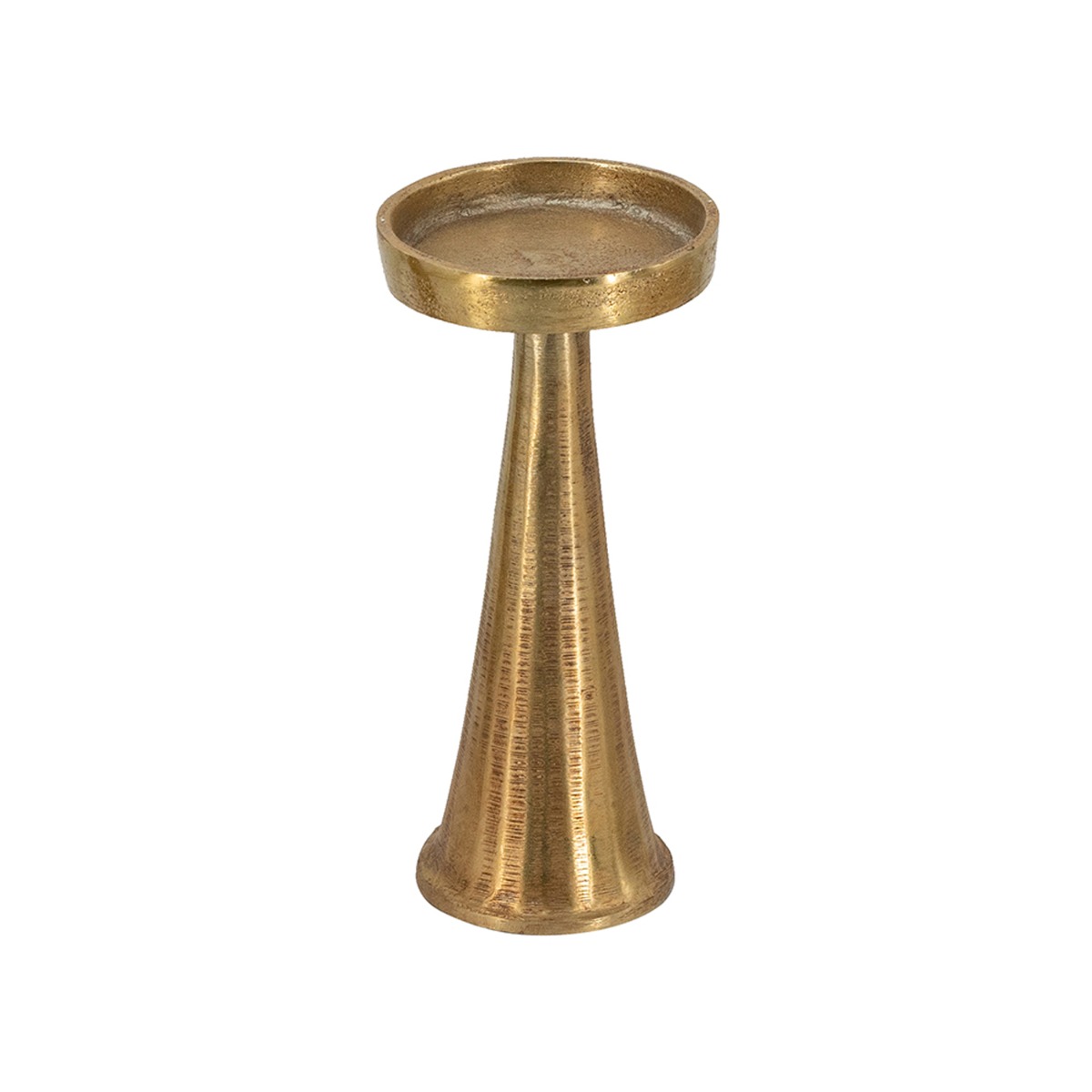 Artekko Noble Χρυσό Μεταλλικό Κηροπήγιο (8.3x8.3x18.5)cm