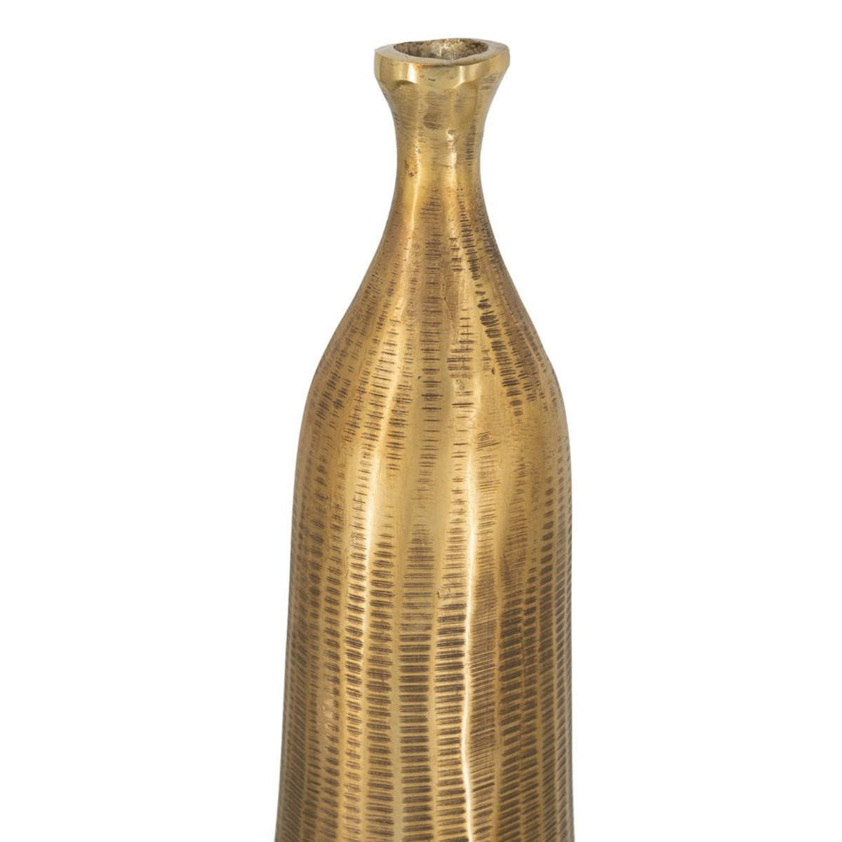 Artekko Noble Χρυσό Μεταλλικό Βάζο (13x13x51)cm