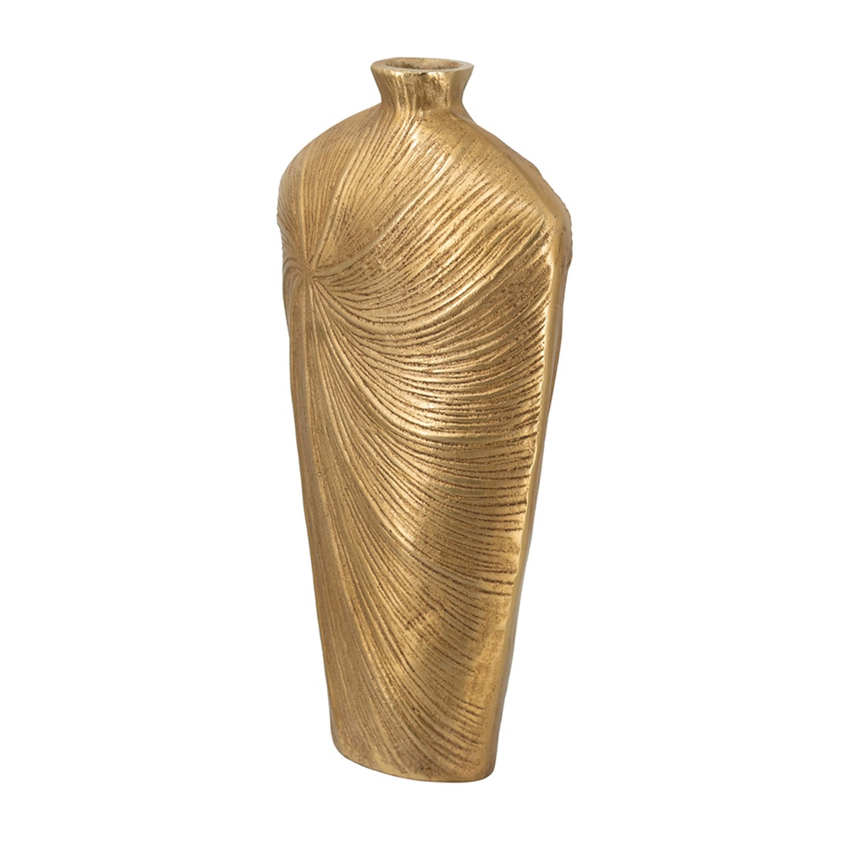 Artekko Noble Χρυσό Μεταλλικό Βάζο (24.3x13.3x45.8)cm