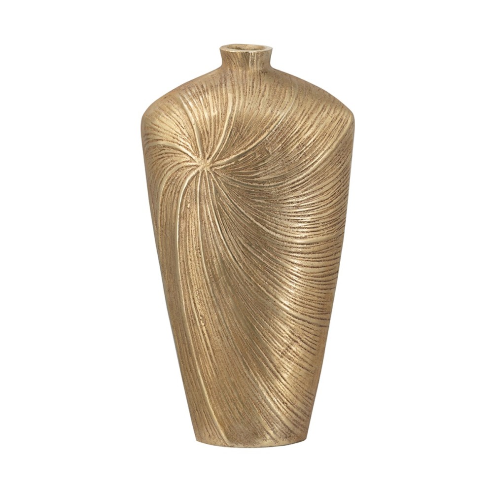 Artekko Noble Χρυσό Μεταλλικό Βάζο (24.3x13.3x45.8)cm