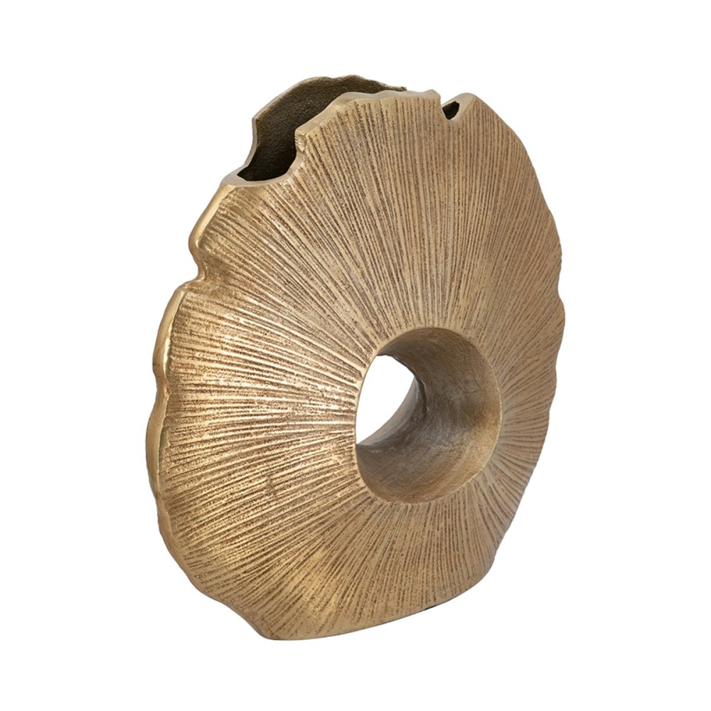 Artekko Noble Χρυσό Μεταλλικό Βάζο (30.5x7.5x30.5)cm