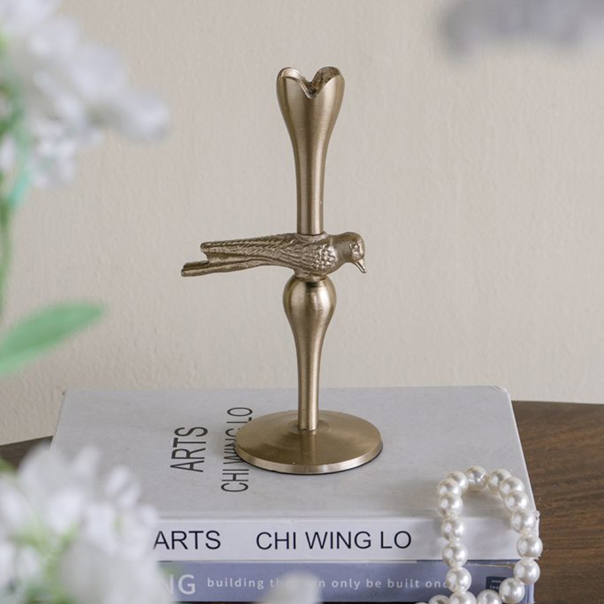 Artekko Noble Χρυσό Μεταλλικό Κηροπήγιο (11.5x8.3x20.3)cm