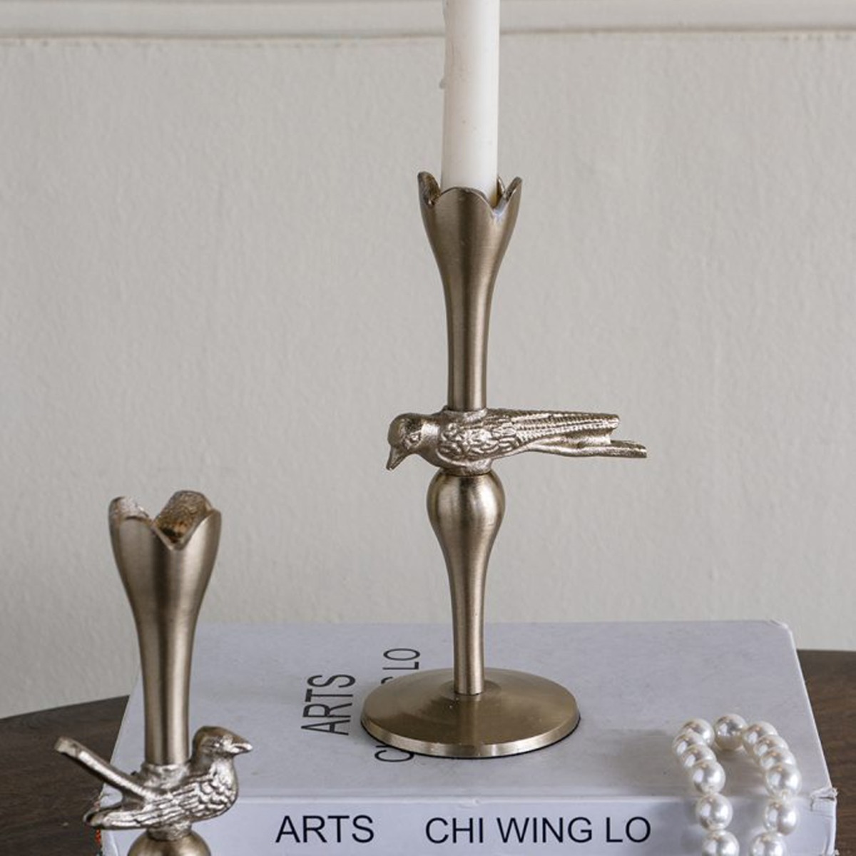 Artekko Noble Χρυσό Μεταλλικό Κηροπήγιο (11.5x8.3x20.3)cm