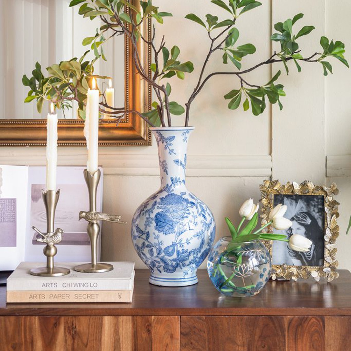 Artekko Noble Χρυσό Μεταλλικό Κηροπήγιο (11.5x8.3x20.3)cm