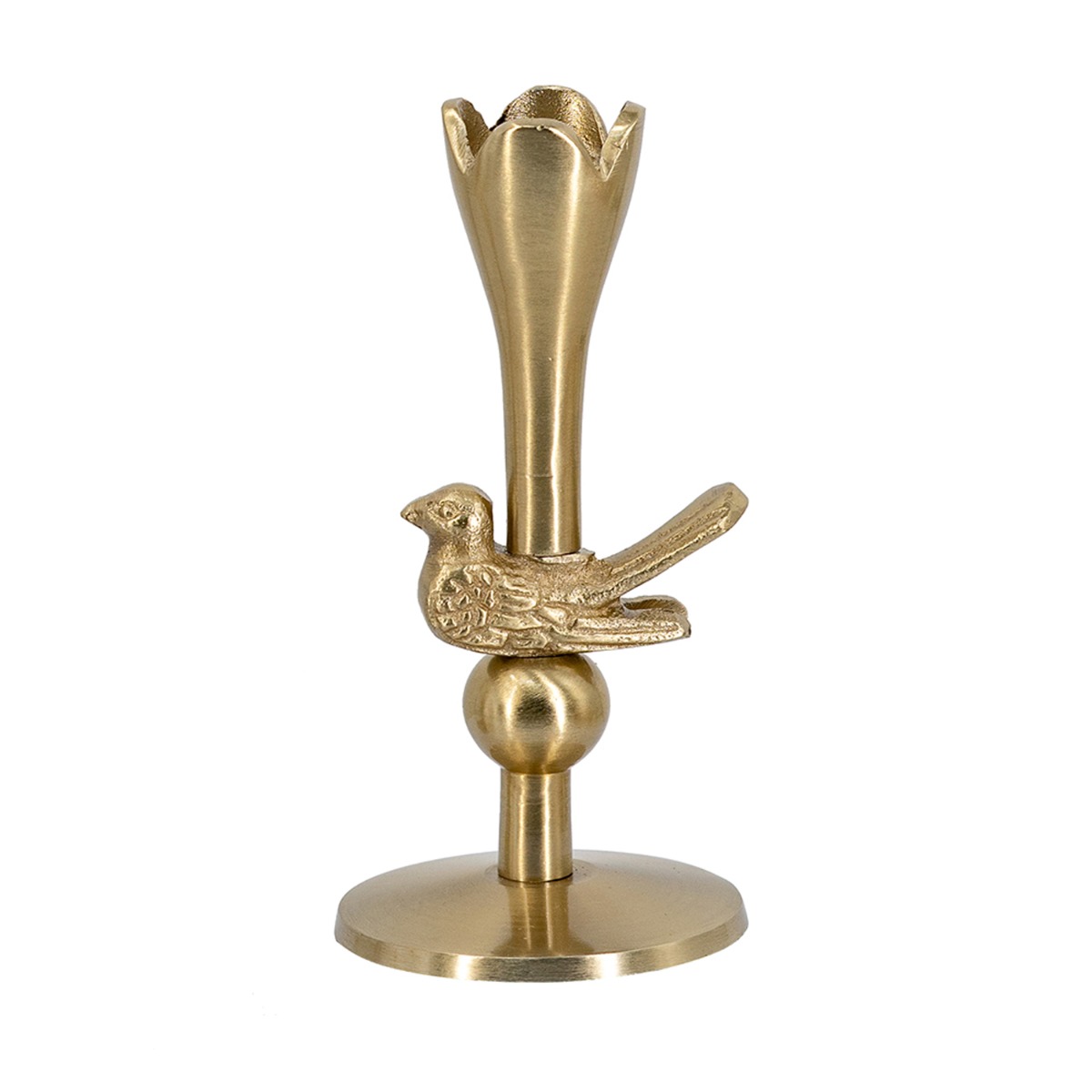 Artekko Noble Χρυσό Μεταλλικό Κηροπήγιο (8.3x8.3x15.3)cm