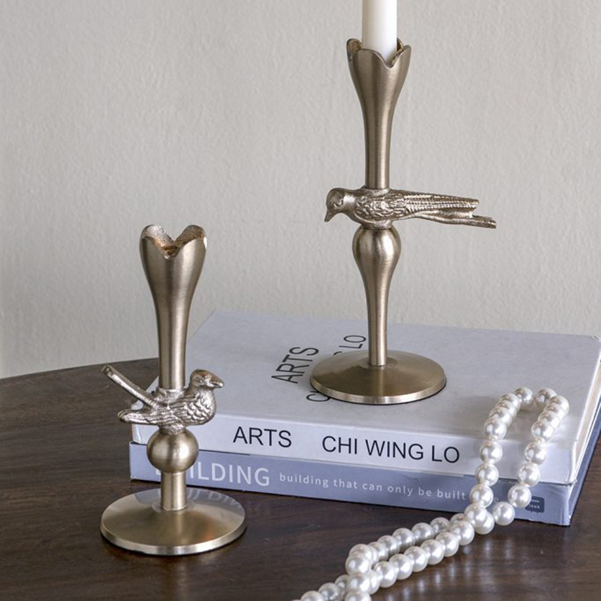 Artekko Noble Χρυσό Μεταλλικό Κηροπήγιο (8.3x8.3x15.3)cm