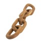 Artekko Woody Καφέ Διακοσμητική Αλυσίδα από Ξύλο Teak (68x12x3)cm