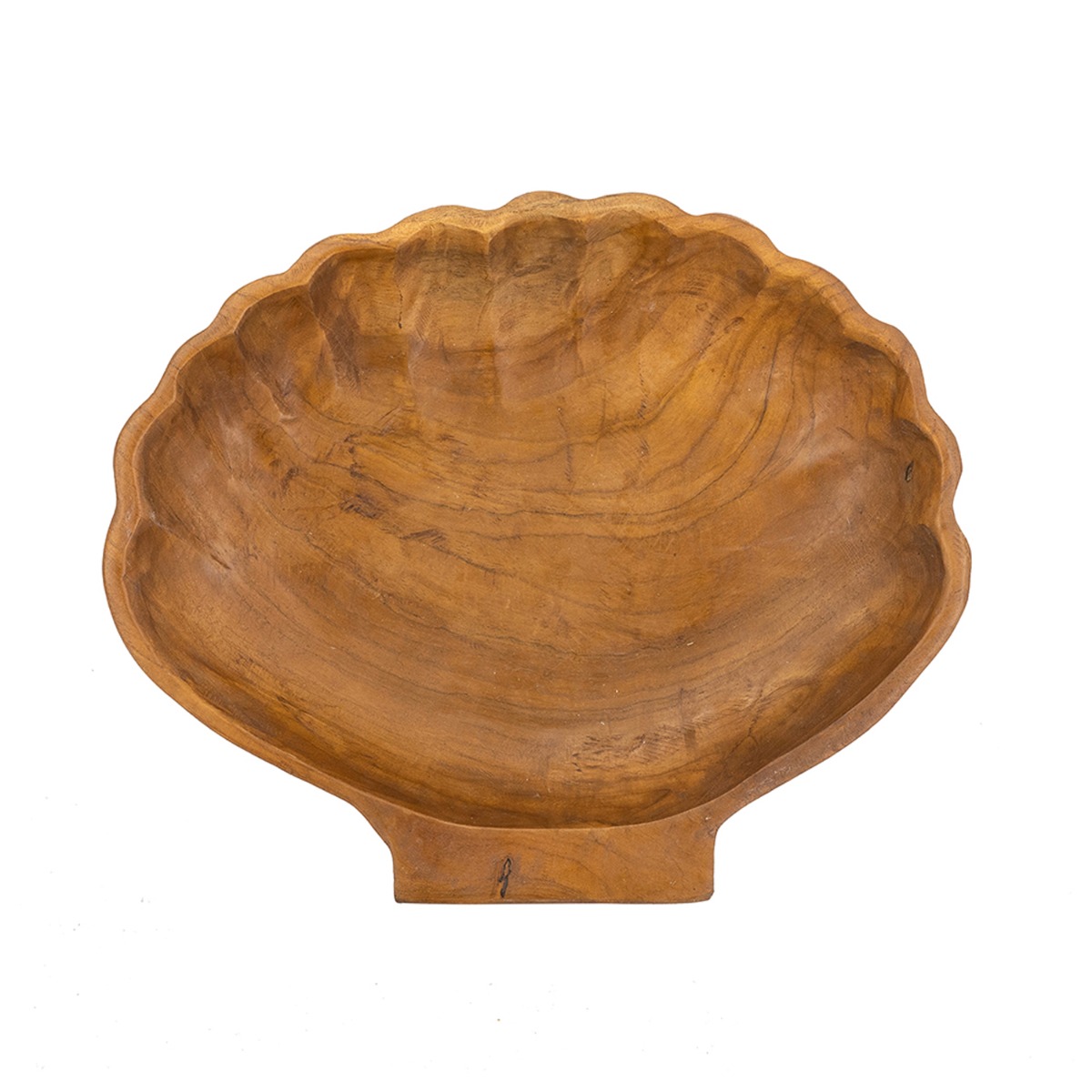 Artekko Woody Καφέ Διακοσμητική Πιατέλα από Ξύλο Teak (30x25x3)cm