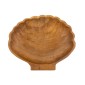 Artekko Woody Καφέ Διακοσμητική Πιατέλα από Ξύλο Teak (30x25x3)cm