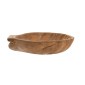 Artekko Woody Καφέ Διακοσμητική Πιατέλα από Ξύλο Teak (30x25x3)cm