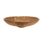 Artekko Woody Καφέ Διακοσμητική Πιατέλα από Ξύλο Teak (30x25x3)cm