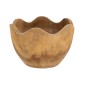 Artekko Woody Καφέ Διακοσμητικό Μπολ από Ξύλο Teak (26x26x14)cm