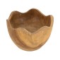Artekko Woody Καφέ Διακοσμητικό Μπολ από Ξύλο Teak (26x26x14)cm