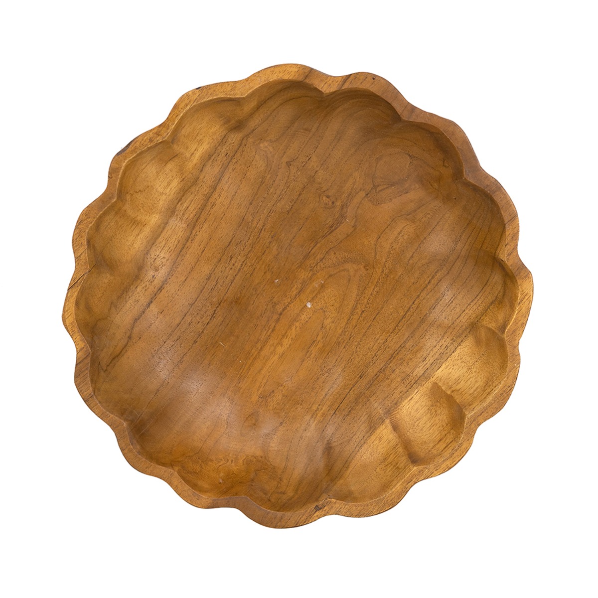 Artekko Woody Καφέ Διακοσμητική Πιατέλα από Ξύλο Teak (25x25x6)cm