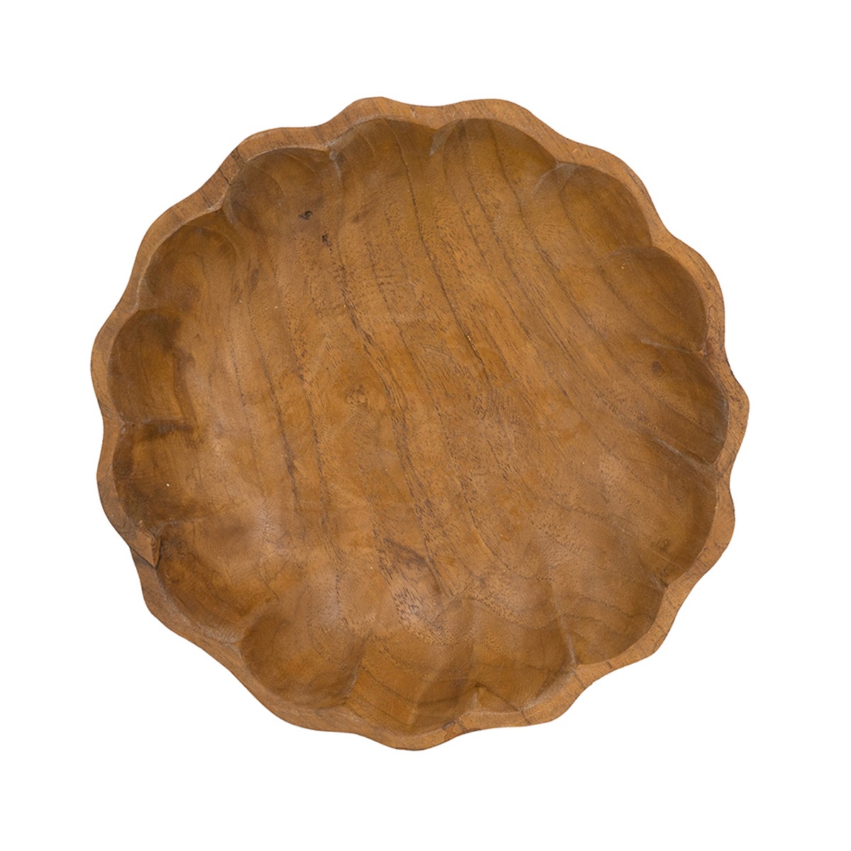 Artekko Woody Καφέ Διακοσμητική Πιατέλα από Ξύλο Teak (20x20x5)cm