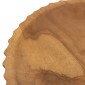 Artekko Woody Καφέ Διακοσμητική Πιατέλα από Ξύλο Teak (30x30x14)cm