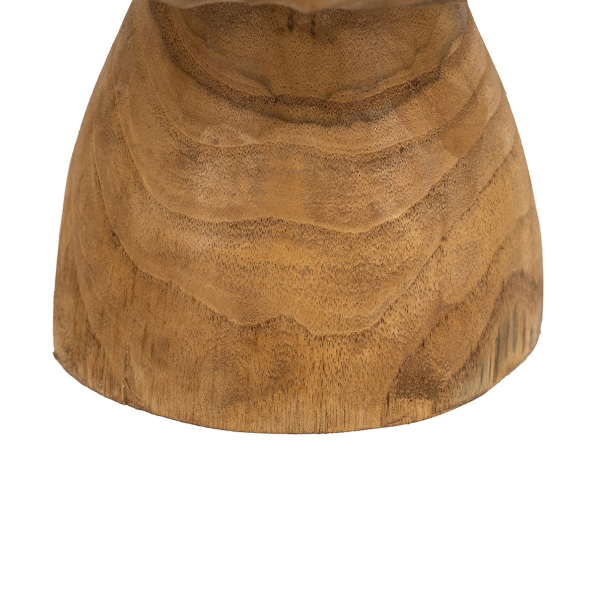 Artekko Woody Καφέ Διακοσμητική Πιατέλα από Ξύλο Teak (20x20x10)cm