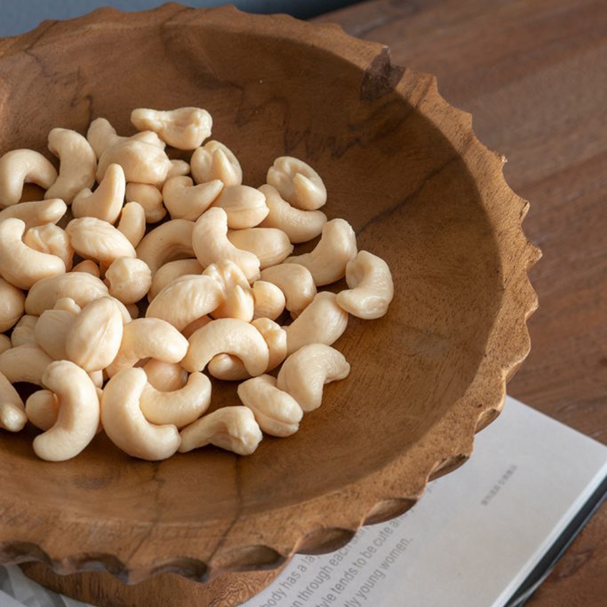 Artekko Woody Καφέ Διακοσμητική Πιατέλα από Ξύλο Teak (20x20x10)cm