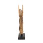 Artekko Woody Καφέ Διακοσμητικό Γλυπτό Άλογο από Ξύλο Teak (65x13x73)cm