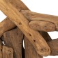Artekko Woody Καφέ Διακοσμητικό Γλυπτό Άλογο από Ξύλο Teak (65x13x73)cm