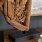 Artekko Woody Καφέ Διακοσμητικό Γλυπτό Άλογο από Ξύλο Teak (65x13x73)cm